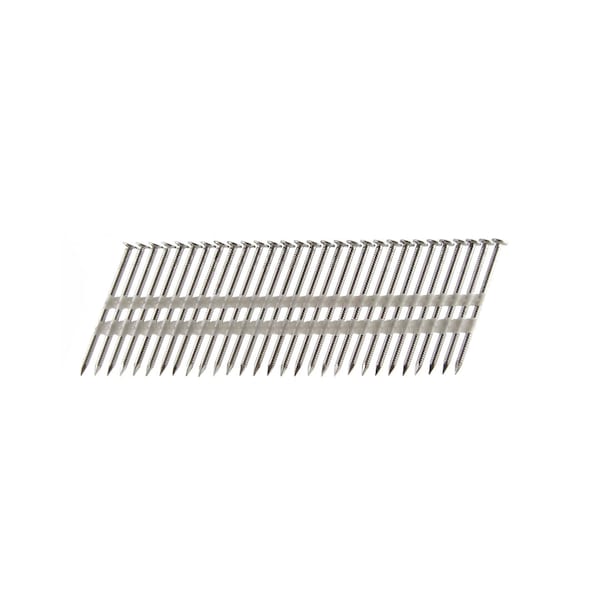 Common Nail, 2-3/8 in L, 22D, Stainless Steel, 1000 PK